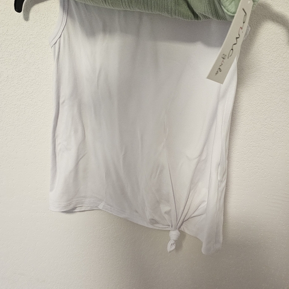 Pinc Girls Green & White Tank Tops Girls Size  10/12 NWT - Picture 6 of 9